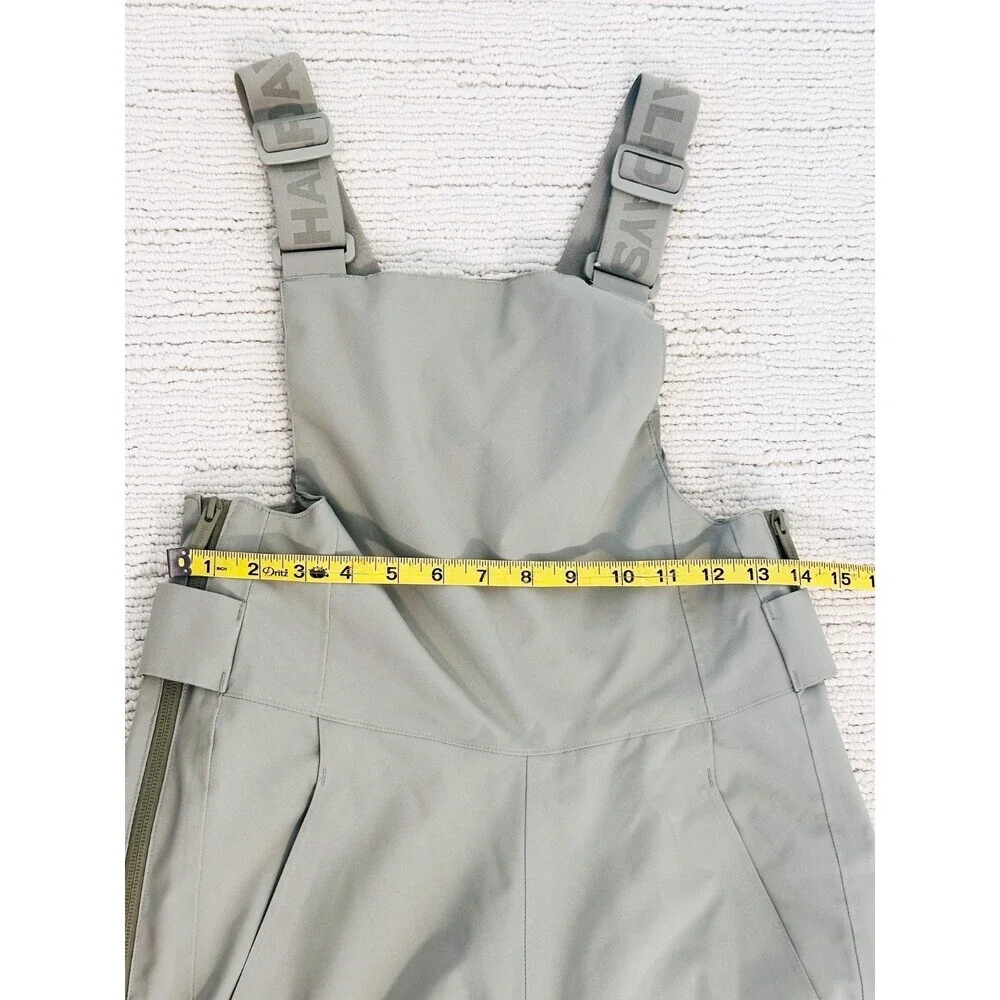 HALFDAYS Carson Size Small Green Bib Pant All-Mountain Snow Soft Shell Luxury